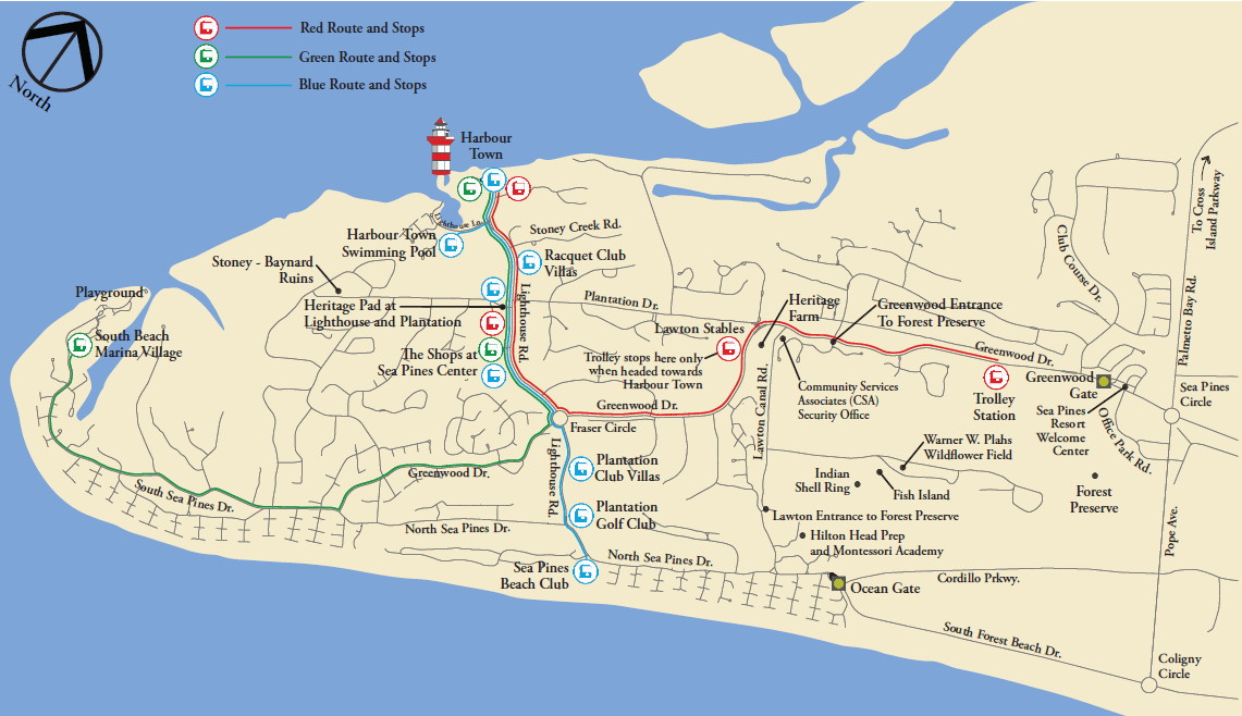 Sea Pines Resort Map