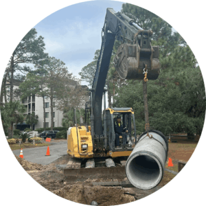 Concrete Pipe Install SSPD