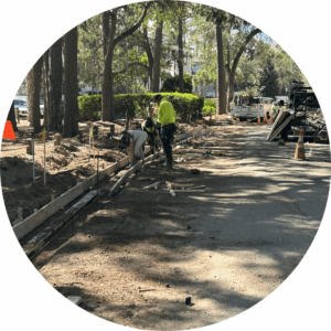 Curbing Work Lighthouse Ln