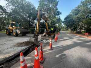 Major stormwater drainage work