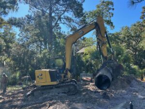Stormwater drainage work along