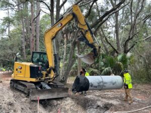 Major stormwater drainage work