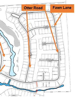 Otter Road and Fawn Lane