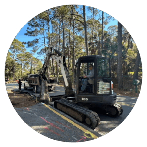 S Sea PInes Drive Roadwork